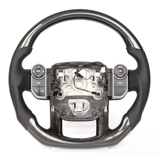 Real Carbon Fiber Steering Wheel Fit For Range Rover Sport Steering Wheel Carbon Fiber