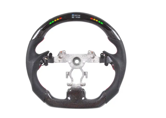 LED Smart Carbon Fiber Steering Wheel Compatible With Infiniti G37 Steering Wheel Carbon Fiber