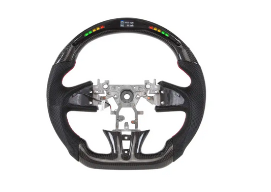 LED Racing Car Carbon Fiber Steering Wheel Fit for Infiniti Q50 Steering Wheel Forged Carbon Fiber