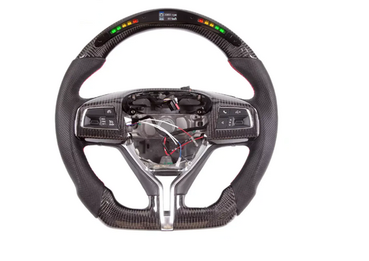 LED Carbon Fiber Steering Wheel Fit for Maserati Ghibli Levante Real Carbon Fiber Steering Wheel